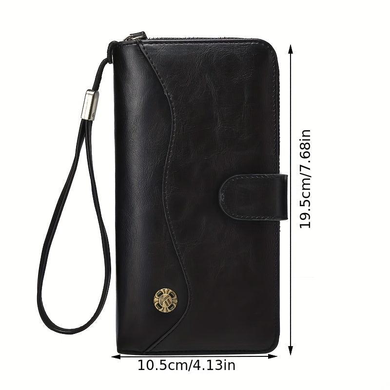 Men's Multifunctional Long Wallet Clutch Bag