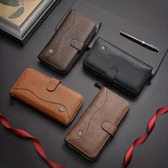 Men's Multifunctional Long Wallet Clutch Bag