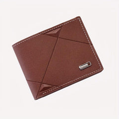 Men's PU Leather Short Wallet With Card Slots