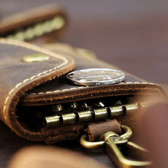 Men's Leather Key Case Top Layer Cowhide Vintage Holder
