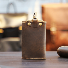 Men's Leather Key Case Top Layer Cowhide Vintage Holder
