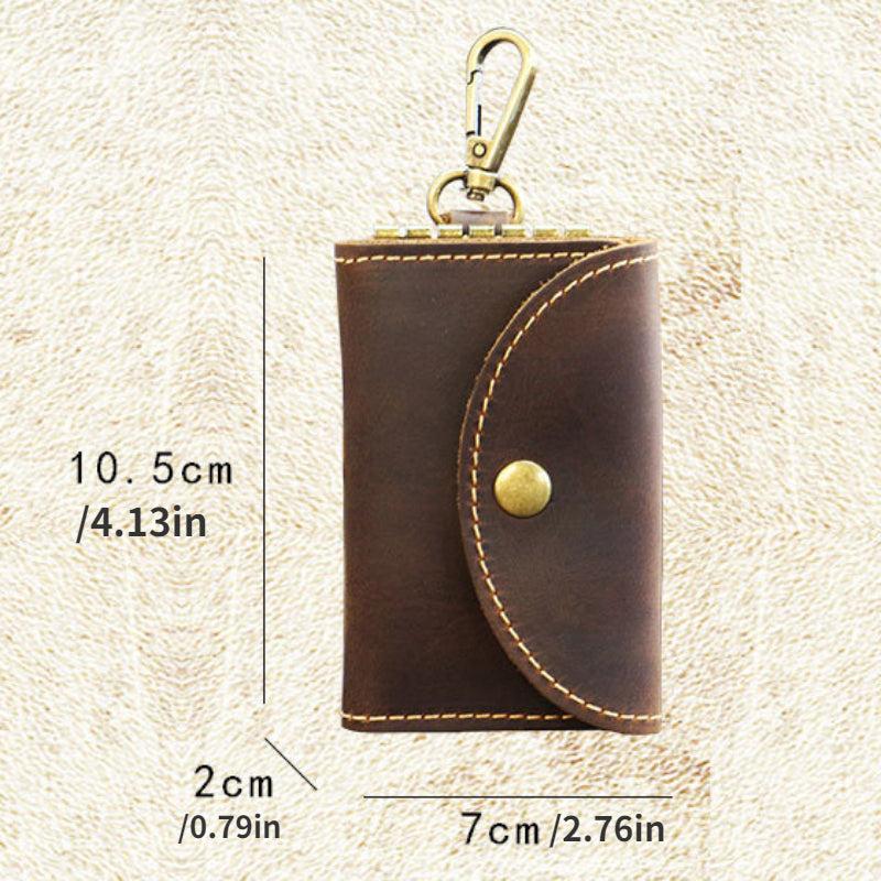 Men's Leather Key Case Top Layer Cowhide Vintage Holder