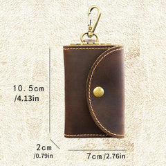 Men's Leather Key Case Top Layer Cowhide Vintage Holder