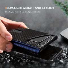 Mens Slim Wallet With Money Clip RFID Blocking Credit Card Holder
