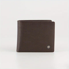 Men's Crocodile Pattern Short Wallet with Card Slots