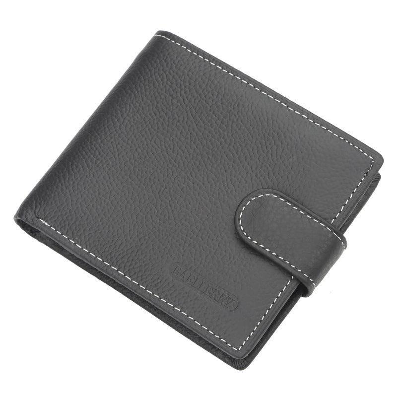 Men's Leather Short Wallet Credit Card Holder Coin Purse Money Clip