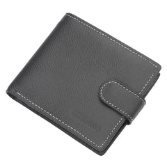 Men's Leather Short Wallet Credit Card Holder Coin Purse Money Clip