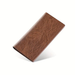 Men's Leather Long Wallet Card Holder Clutch Bag Money Clip