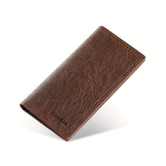 Men's Leather Long Wallet Card Holder Clutch Bag Money Clip