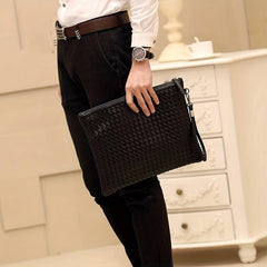 Handwoven Envelope Bag Men's Business Briefcase A4 File Bag