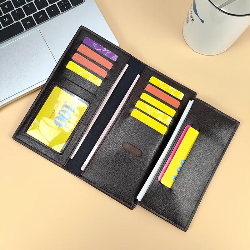 Men's Casual Long Ticket Clip Holder Purse
