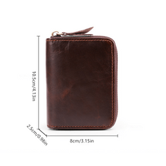 RFID Anti Magnetic Men's Leather Card Bag Wallet with 11 Slots