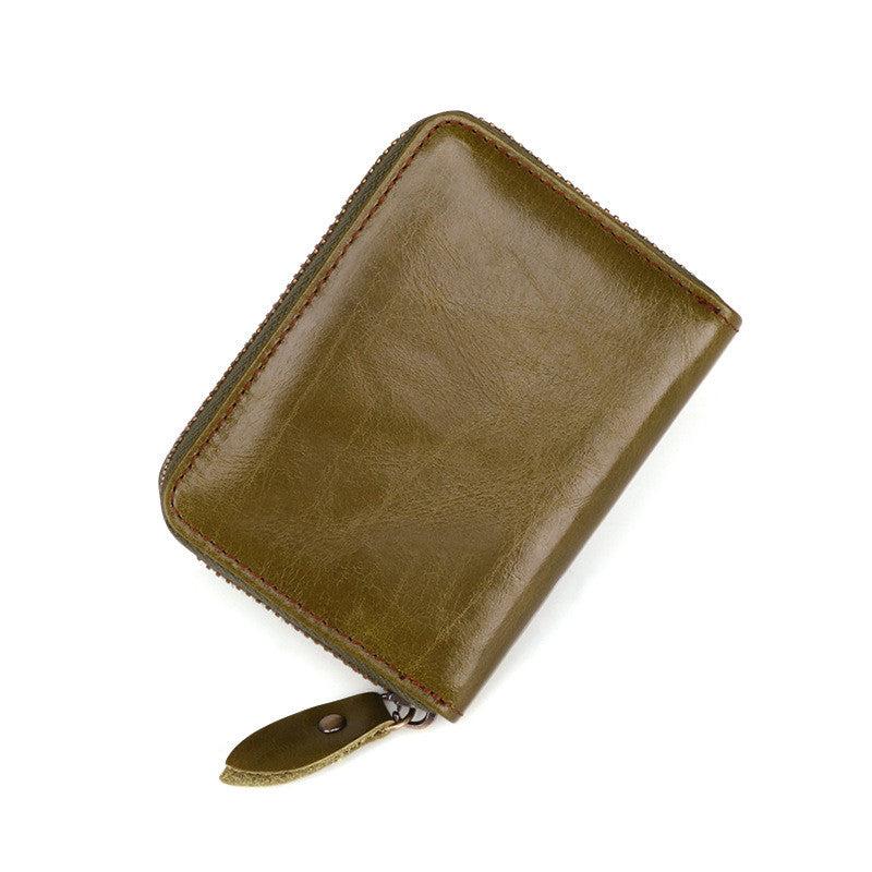 RFID Anti Magnetic Men's Leather Card Bag Wallet with 11 Slots