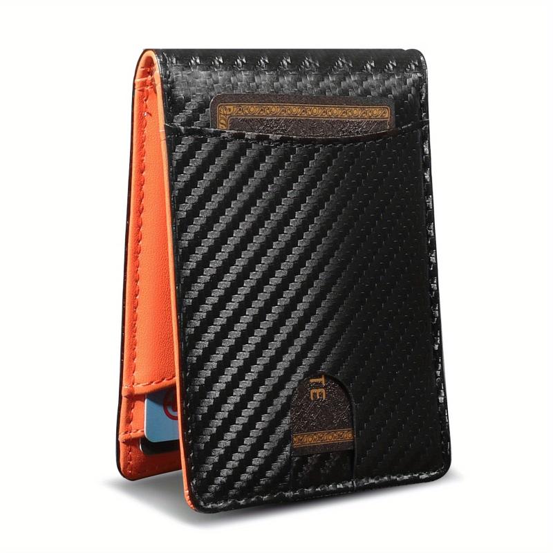 Leathaire Slim RFID Wallet Money Clip Bifold Leather Wallet Minimalist Men Walle