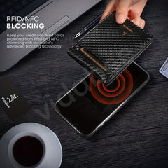 Leathaire Slim RFID Wallet Money Clip Bifold Leather Wallet Minimalist Men Walle