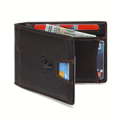 Men's Wallet With Card Slots Money Clip Top Layer Cowhide