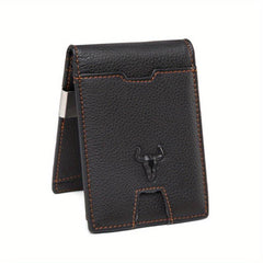 Men's Wallet With Card Slots Money Clip Top Layer Cowhide