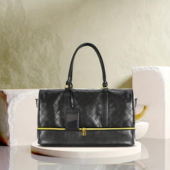 Men's Casual PU Leather Travel Shoulder Bag Large Capacity