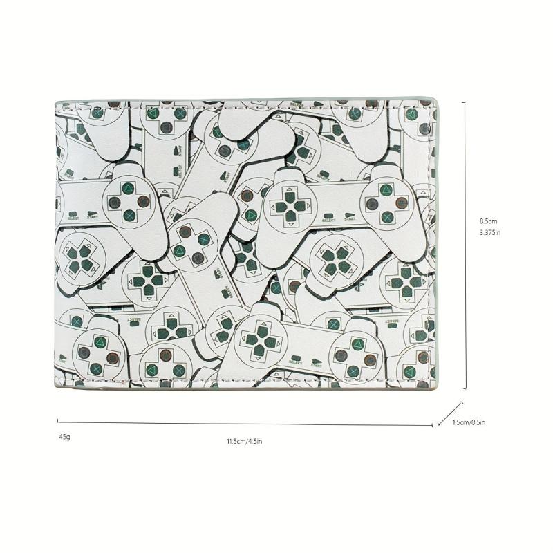 Game Controller Pattern Short Wallet with Card Slots