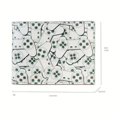 Game Controller Pattern Short Wallet with Card Slots