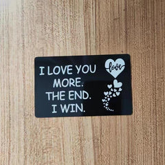 Engraved Aluminum Alloy Wallet Insert Card