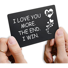 Engraved Aluminum Alloy Wallet Insert Card