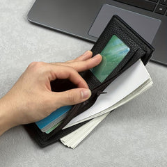 Men's Short Wallet with Business Card Holder