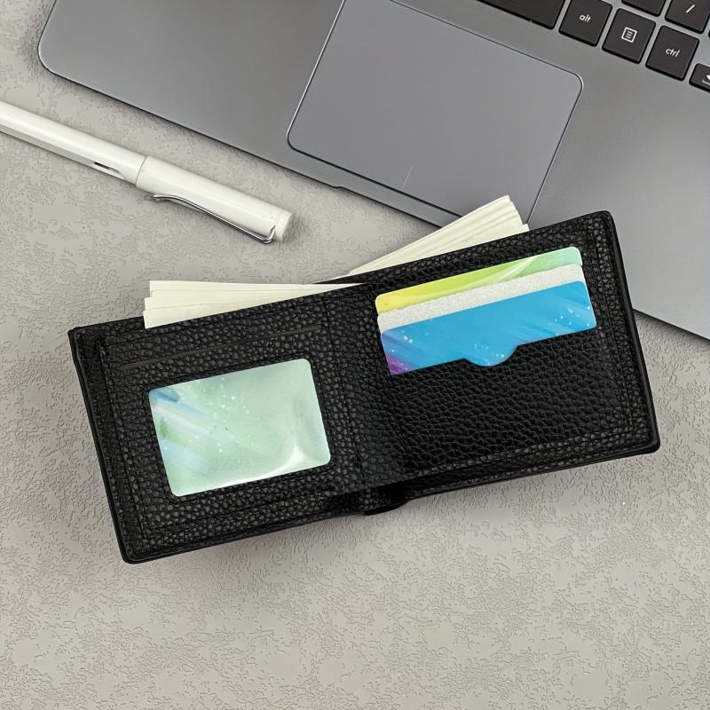 Men's Short Wallet with Business Card Holder