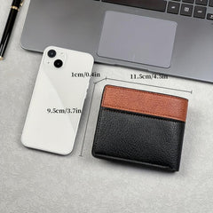 Men's Short Wallet with Business Card Holder