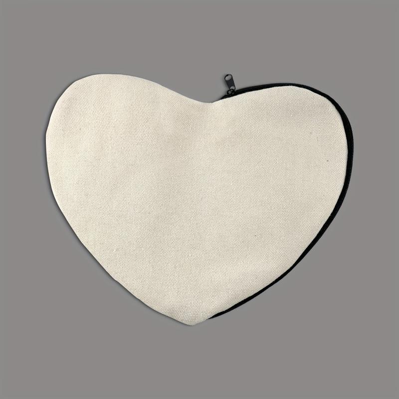 Love Heart Shaped Canvas Clutch Bag DIY Crafts