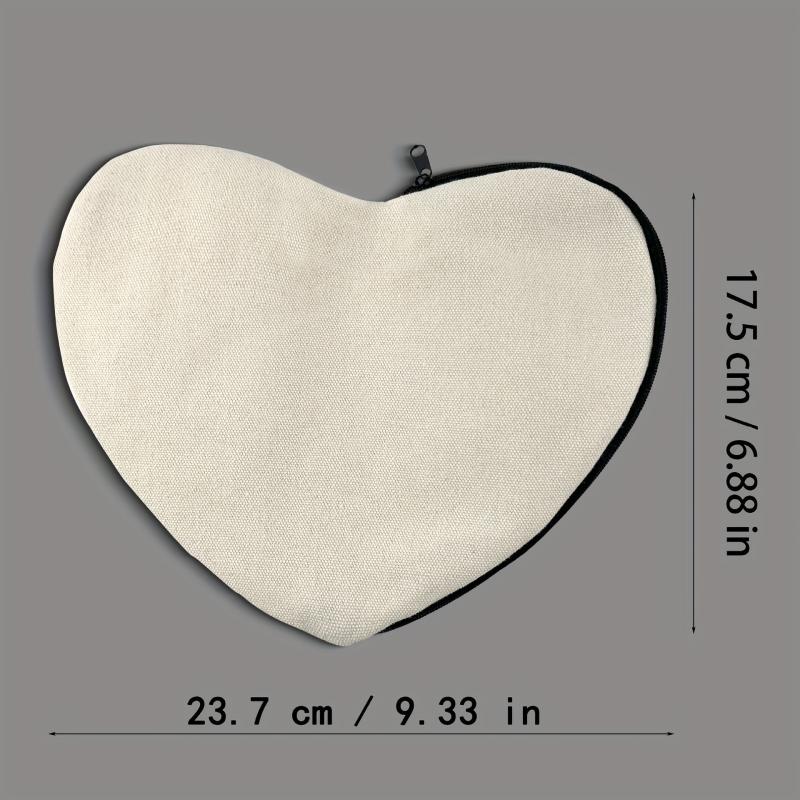 Love Heart Shaped Canvas Clutch Bag DIY Crafts