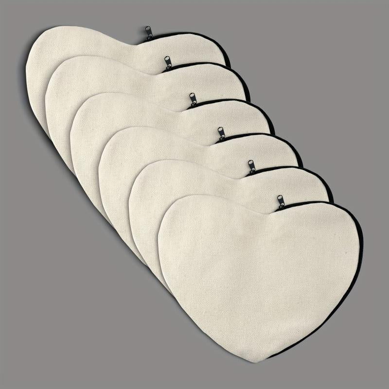 Love Heart Shaped Canvas Clutch Bag DIY Crafts