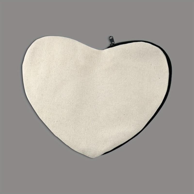 Love Heart Shaped Canvas Clutch Bag DIY Crafts