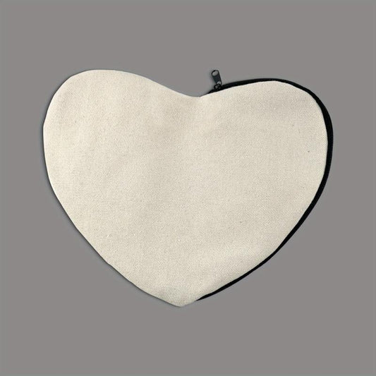 Love Heart Shaped Canvas Clutch Bag DIY Crafts