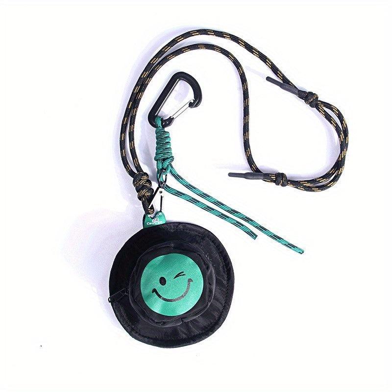 Mini Round Bag with Lanyard | Coin Case Earphone Holder