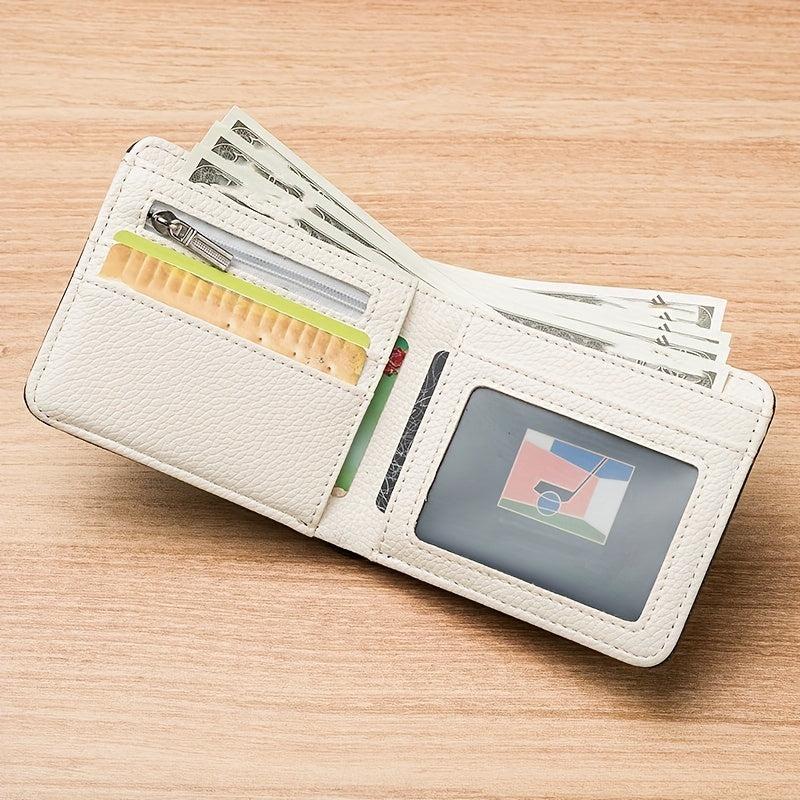 Men's Business Star Print Wallet with Card Slot