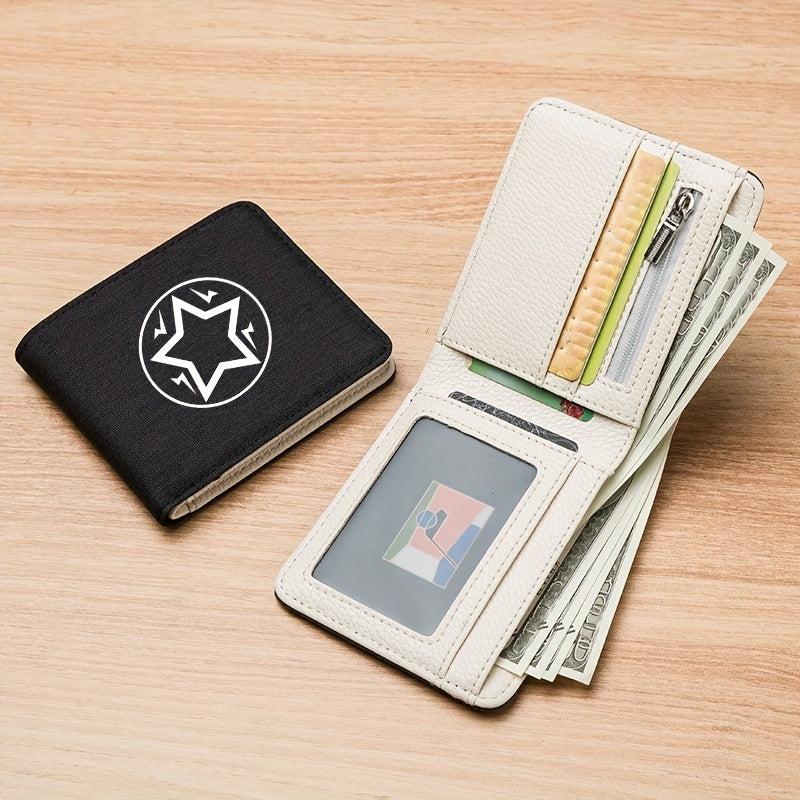 Men's Business Star Print Wallet with Card Slot