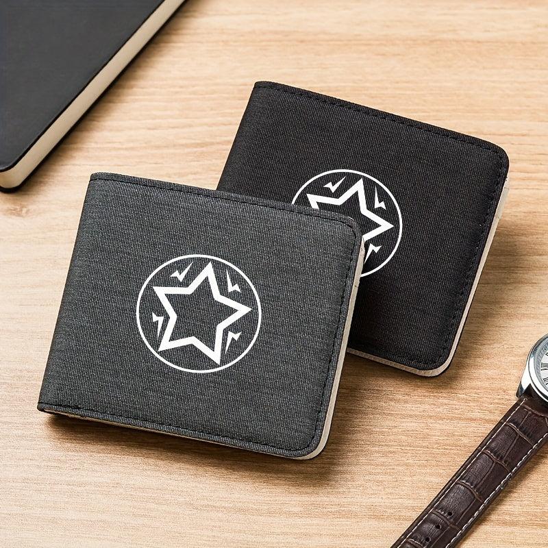 Men's Business Star Print Wallet with Card Slot