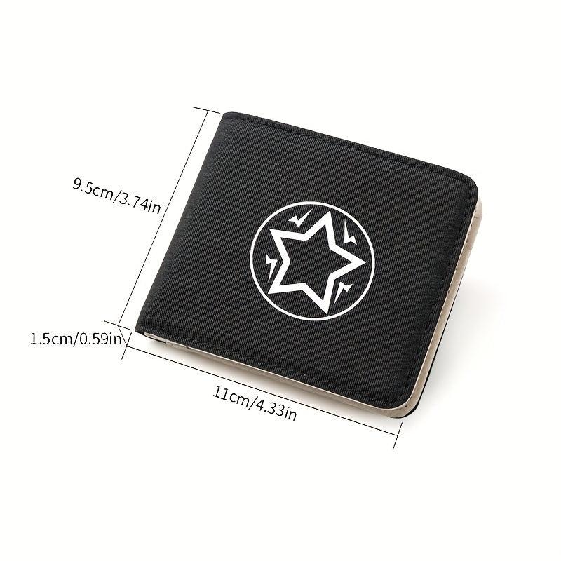 Men's Business Star Print Wallet with Card Slot