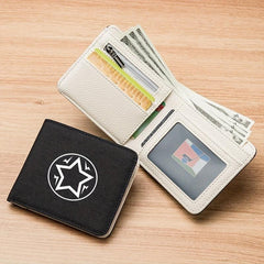 Men's Business Star Print Wallet with Card Slot