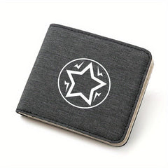Men's Business Star Print Wallet with Card Slot