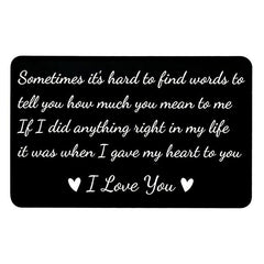 Aluminum Lettering Card Wallet Clip for Couple Postcard Business Card
