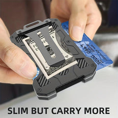 Men's RFID Blocking Metal Card Holder with ID Slot