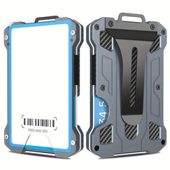 Men's RFID Blocking Metal Card Holder with ID Slot