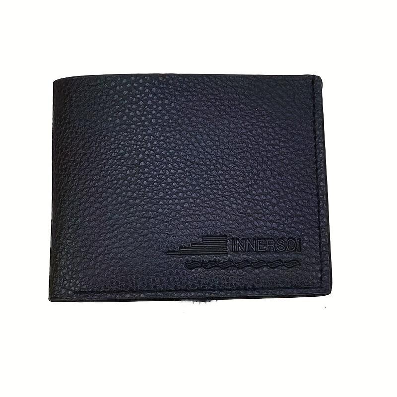 Men's PU Leather Short Wallet Money Clip Wallet