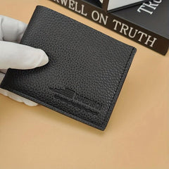 Men's PU Leather Short Wallet Money Clip Wallet