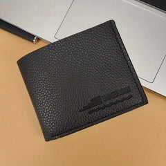 Men's PU Leather Short Wallet Money Clip Wallet