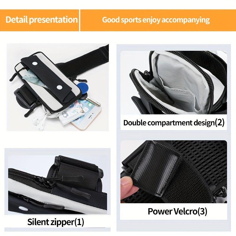 Sports Mobile Phone Arm Bag for 6-8in Phone - Running & Fitness