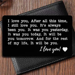 1pc I Love You Alloy Card Christmas Gift For Couple