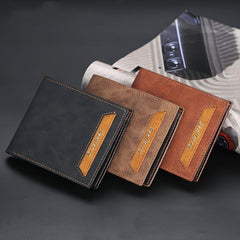 Men's Short Card Holder Wallet Coin Purse